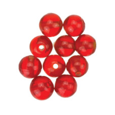 BEAD GLASS RED 6MM SENSATION