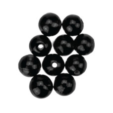 BEAD GLASS BLACK 6MM SENSATION