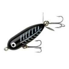HEDDON TINY TORPEDO BLACK SHORE MINNOW