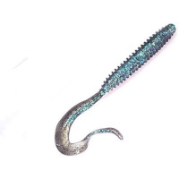 SG LB RIB WORM 110MM BLUE GLITTER 8PCS SG LB RIB WORM 110MM BLUE GLITTER 8PCS