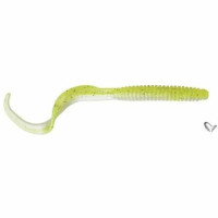 SG LB RIB WORM 90MM CHARTRUESE PEA 10PCS SG LB RIB WORM 90MM CHARTRUESE PEA 10PCS